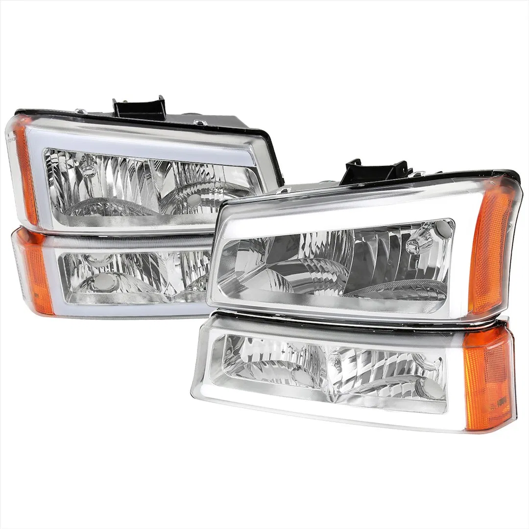 2LBLH-SIV03-G3-RS – SPEC-D TUNIN Headlight Assembly, Factory Style Beam With Fiber Optic Daytime Running Bumper Light...